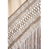 Natural silk hand embroidered shawl G326