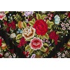 Natural silk hand embroidered shawl G367