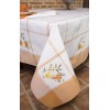 Orange embroidered tablecloth 338
