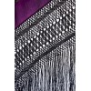 Natural silk hand embroidered shawl G363