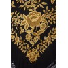 Natural silk hand embroidered shawl G66