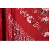 Natural silk hand embroidered shawl MD35