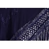 Natural silk hand embroidered shawl MD80