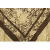 Natural silk hand embroidered shawl G299