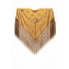 Natural silk hand embroidered shawl MD46