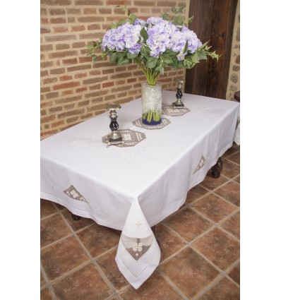 Hand embroidered tablecloth 84