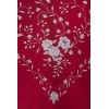 Natural silk hand embroidered shawl G304