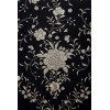 Natural silk hand embroidered shawl G317