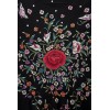 Natural silk hand embroidered shawl G390
