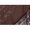 Natural silk hand embroidered shawl D51