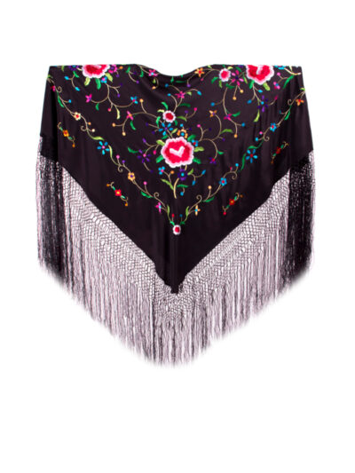 Mantón de Manila bordado a mano de seda natural MB