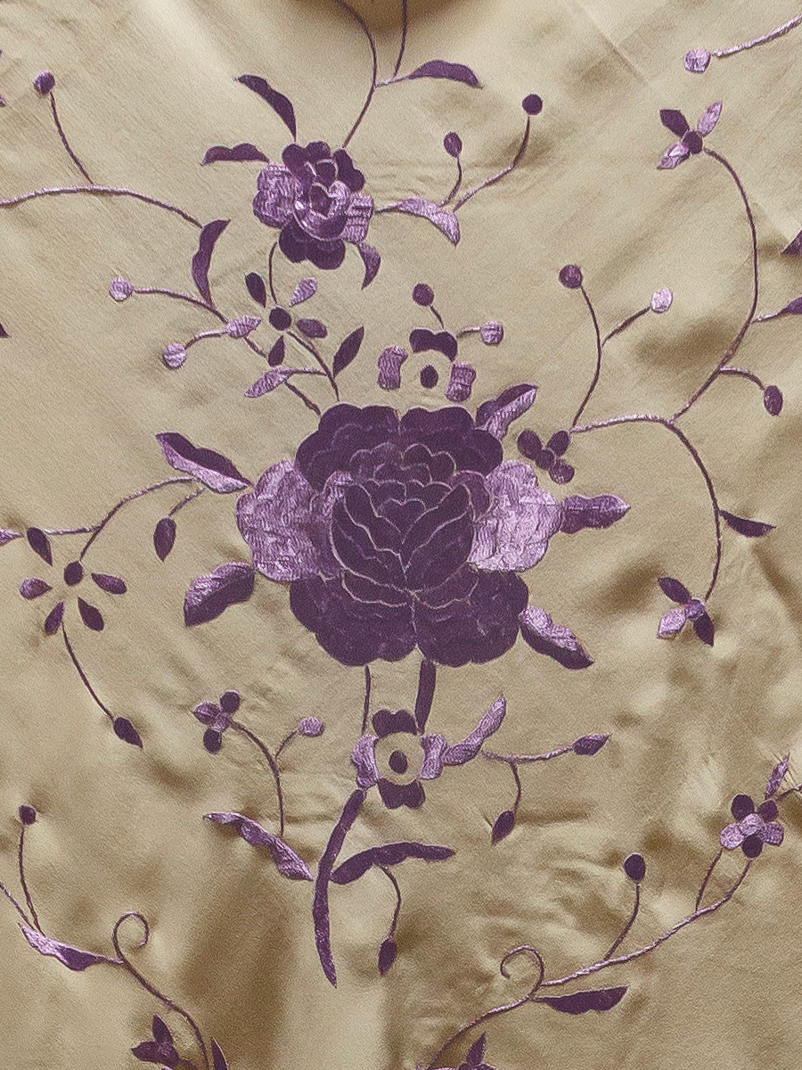 Mantón de Manila bordado a mano de seda natural MD122 colores - Imagen 2