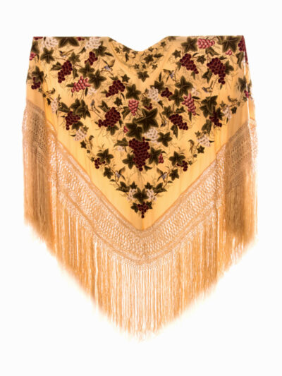 Mantón de Manila bordado a mano de seda natural G368