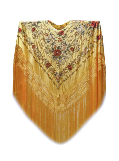 Mantón de Manila bordado a mano de seda natural G444