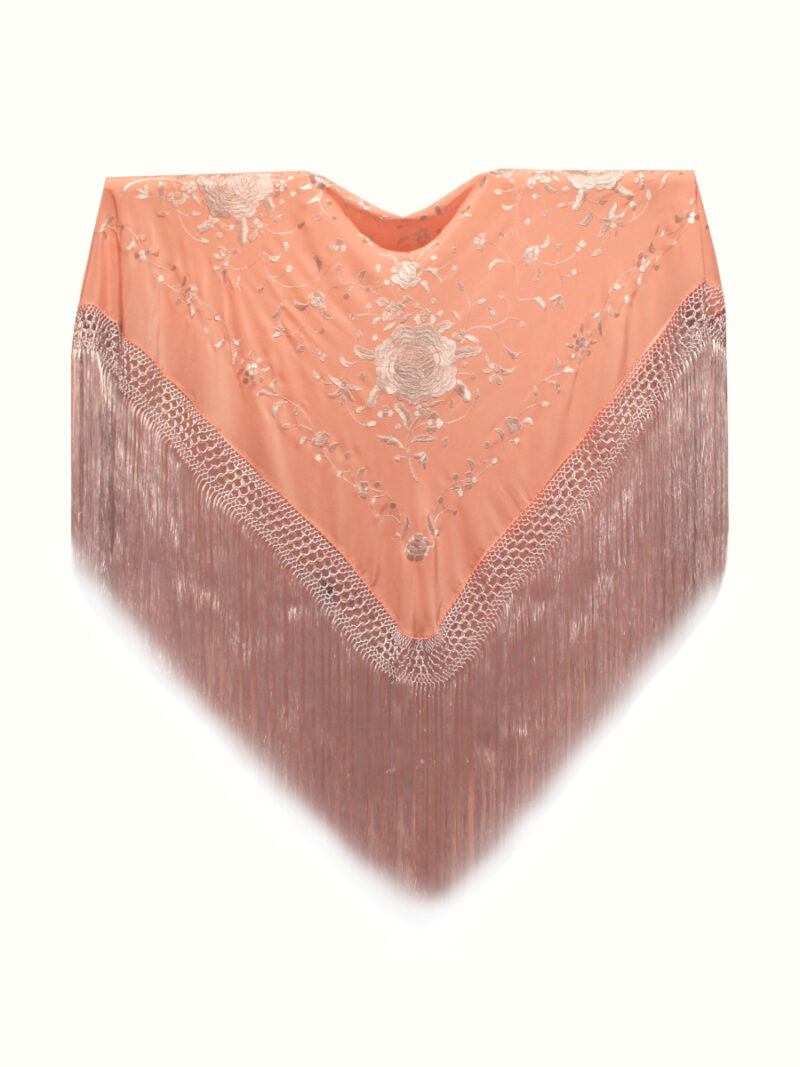 Mantón de Manila bordado a mano de seda natural MD121