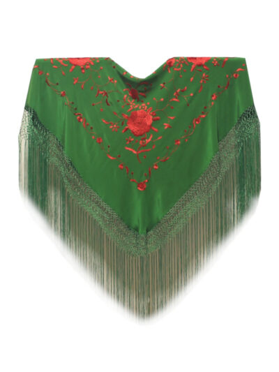 Mantón de Manila bordado a mano de seda natural MD122 colores