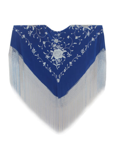 Mantón de Manila bordado a mano de seda natural MD122M