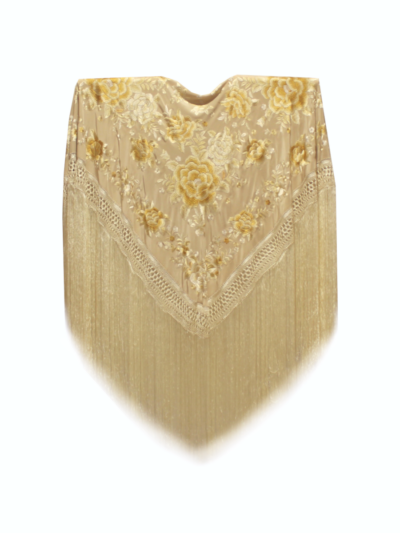 Mantón de Manila bordado a mano de seda natural G115E