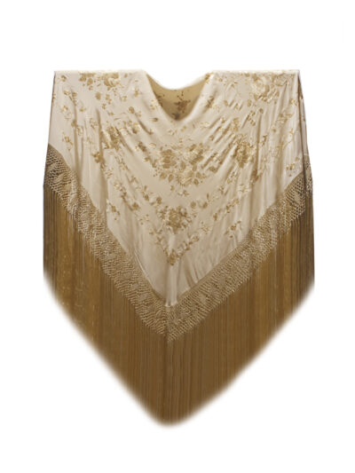 Mantón de Manila bordado a mano de seda natural G322E