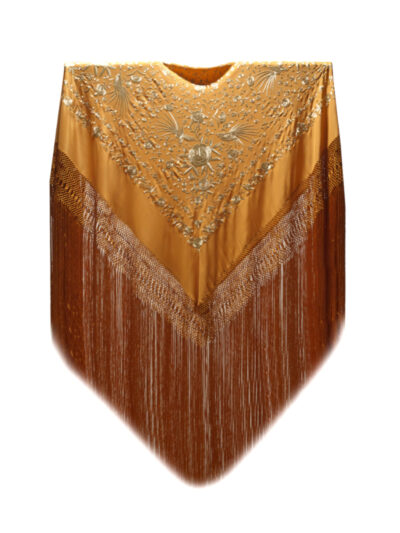 Mantón de Manila bordado a mano de seda natural G389