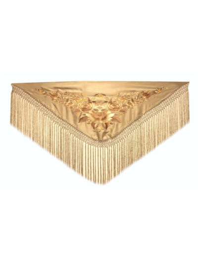 Mantoncillo bordado tonos beige PK