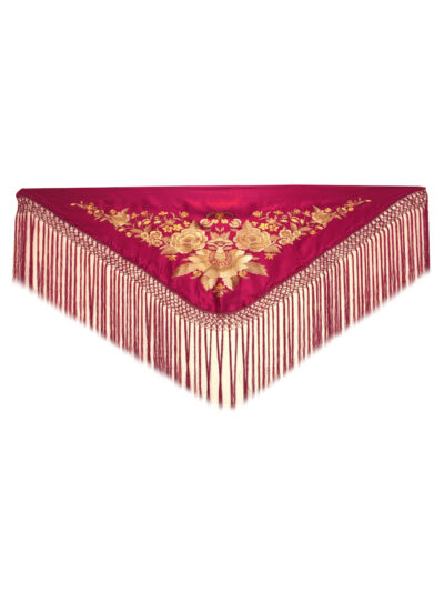 Mantoncillo bordado tonos beige PK