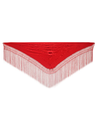 MANTONCILLO FLAMENCO DE SEDA NATURAL BORDADO A MANO PM11