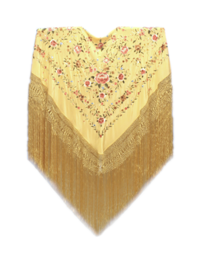 Mantón de Manila bordado a mano de seda natural G637