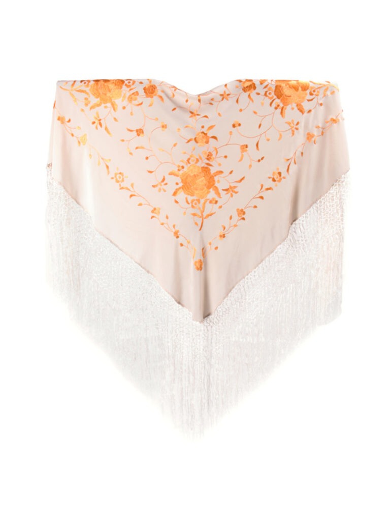 Beige/naranja