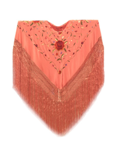 Mantón de Manila bordado a mano de seda natural MD104
