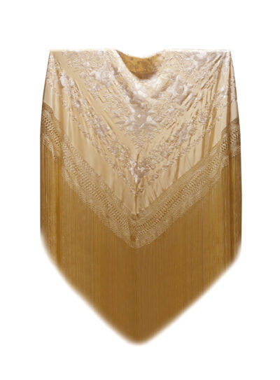 Mantón de Manila bordado a mano de seda natural G685