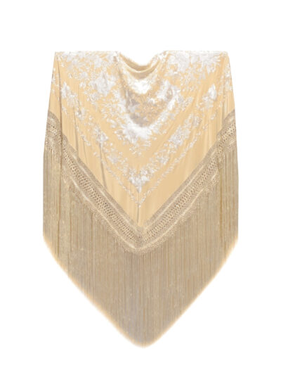 Mantón de Manila bordado a mano de seda natural G685