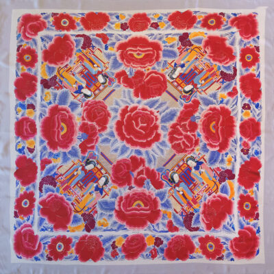 Pañuelo de seda estampado PS14