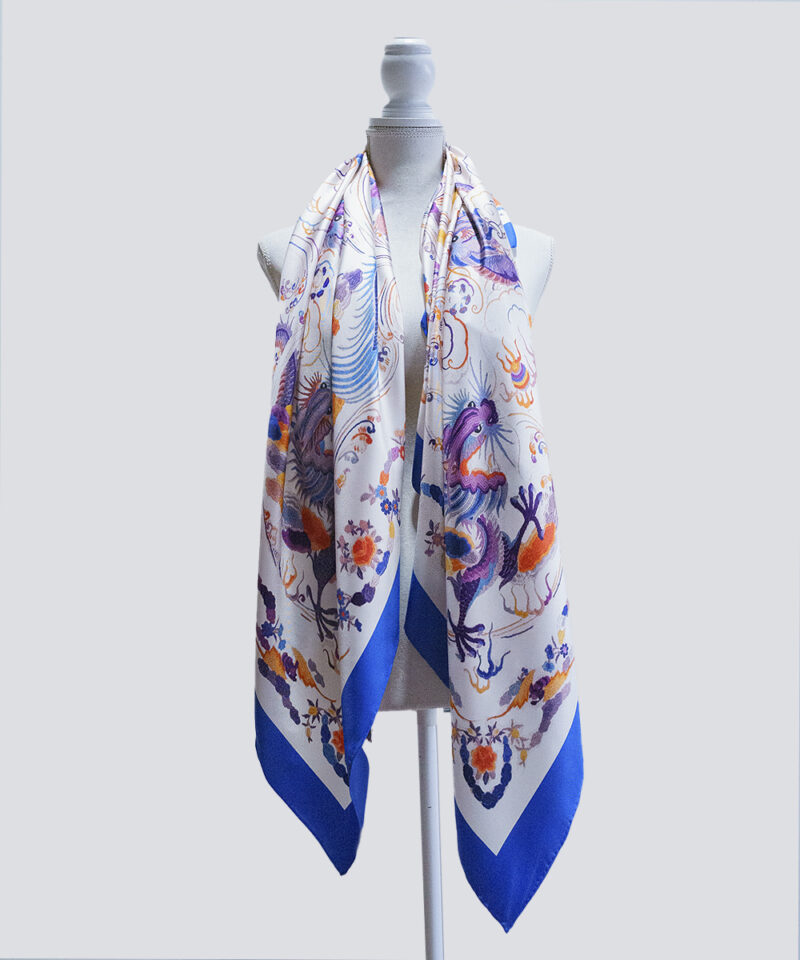 Pañuelo de seda estampado PS10 - Imagen 2