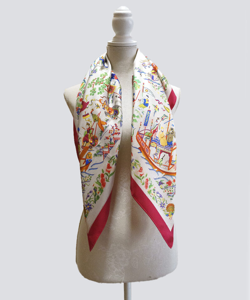 Pañuelo de seda estampado PS8 - Imagen 2