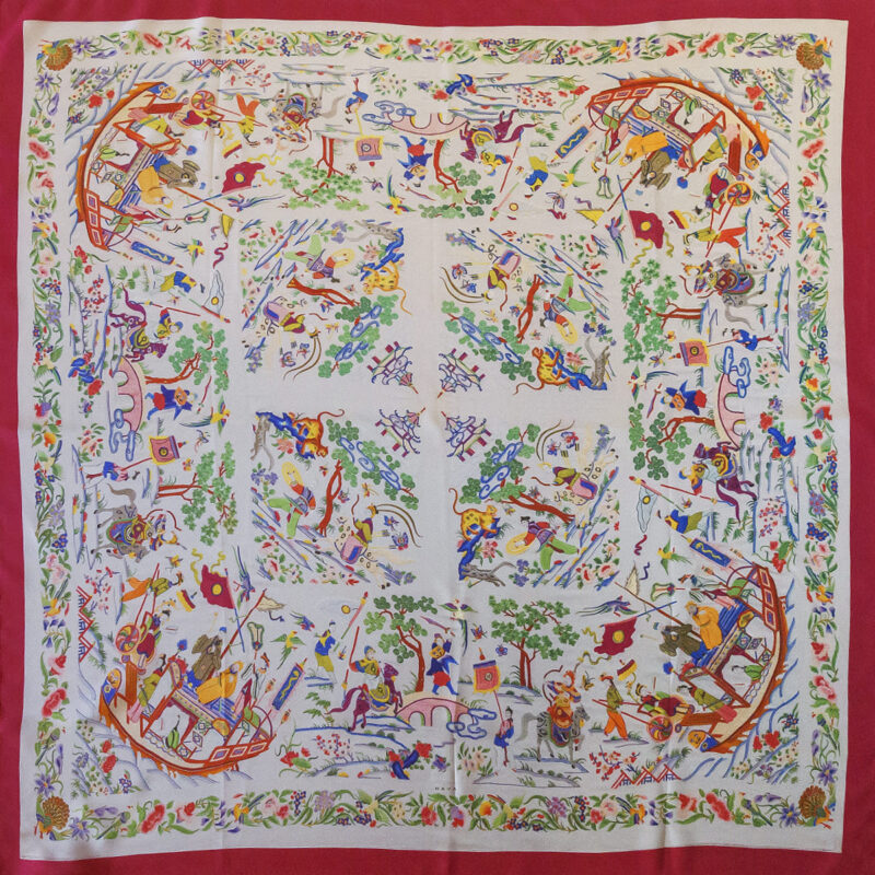 Pañuelo de seda estampado PS8