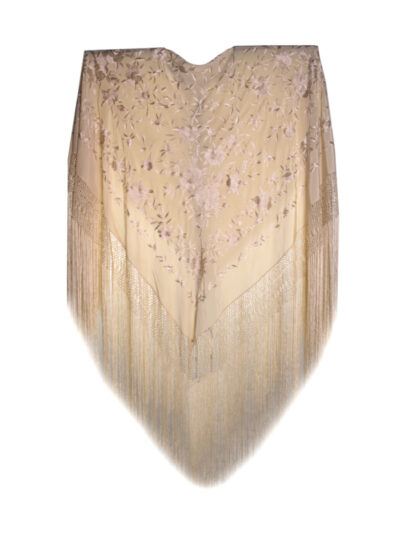 Mantón de Manila bordado a mano de seda natural G23