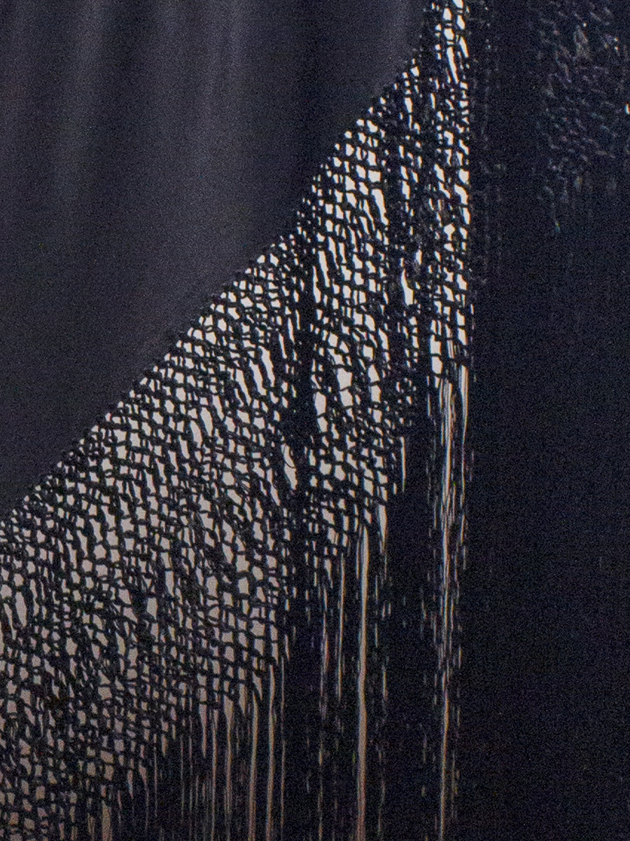 Mantón de Manila bordado a mano de seda natural G484 - Imagen 3