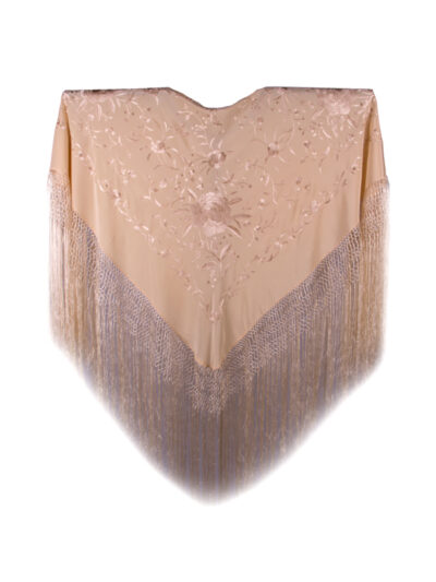 Mantón de Manila bordado a mano de seda natural MD46E