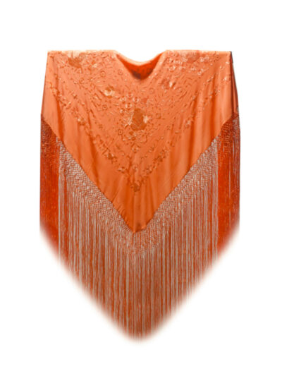 Mantón de Manila bordado a mano de seda natural AE