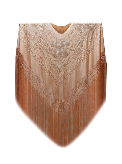 Mantón de Manila bordado a mano de seda natural G696
