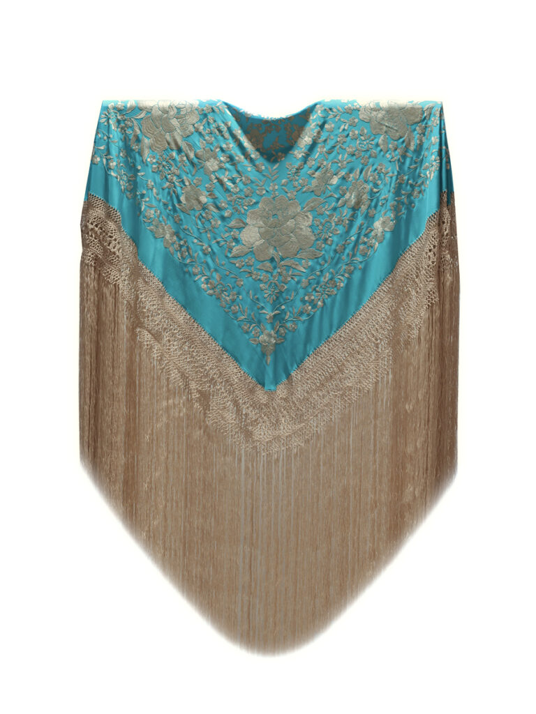 Azul turquesa/ beige