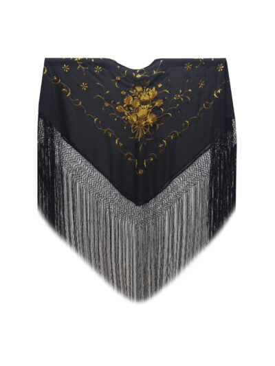 Mantón bordado a máquina FMQ