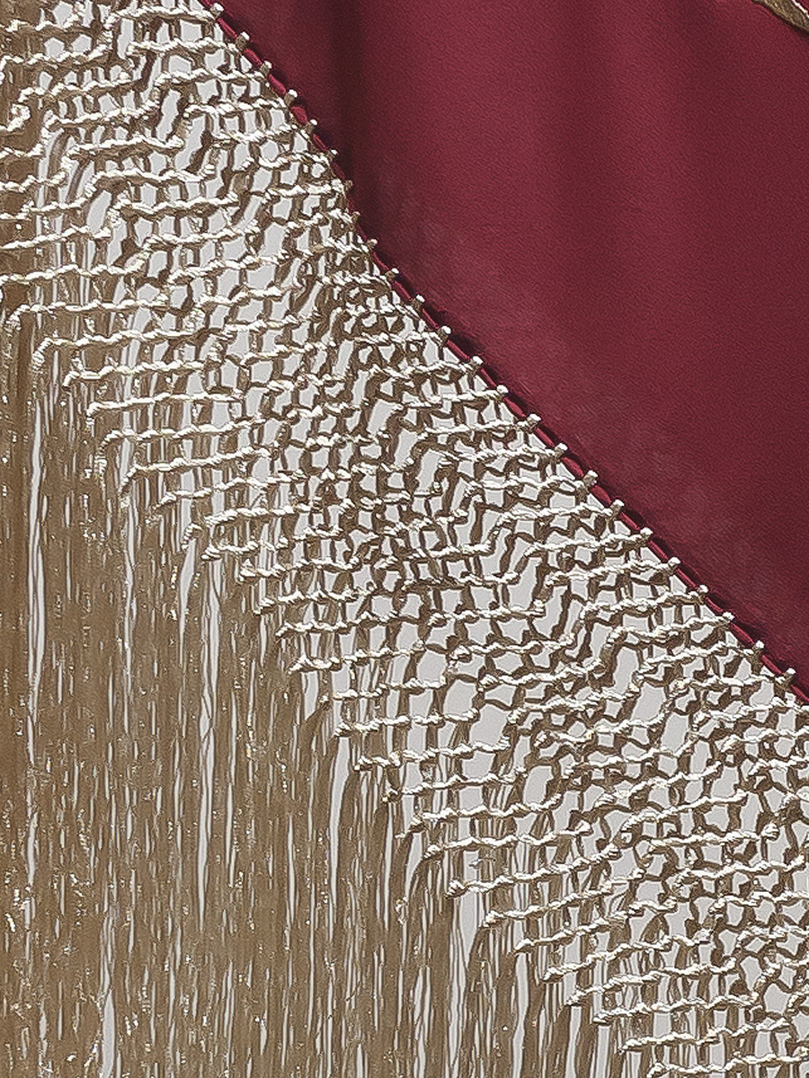 Mantón de Manila bordado a mano de seda natural MD104 - Imagen 3