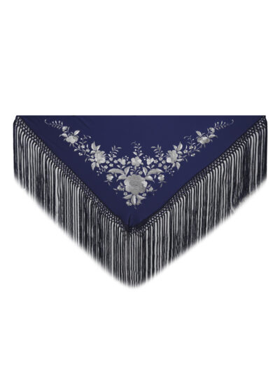 MANTONCILLO SEDA NATURAL BORDADO A MANO PM12