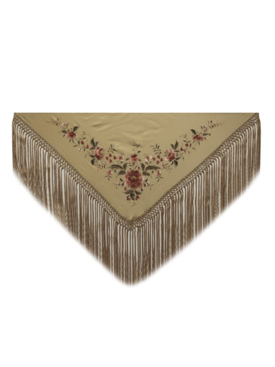MANTONCILLO SEDA NATURAL BORDADO A MANO PM12