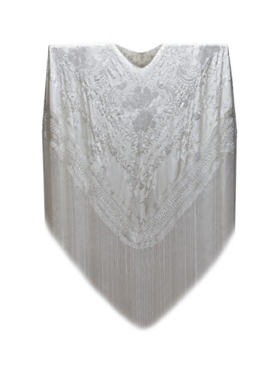 Mantón de Manila bordado a mano de seda natural G699