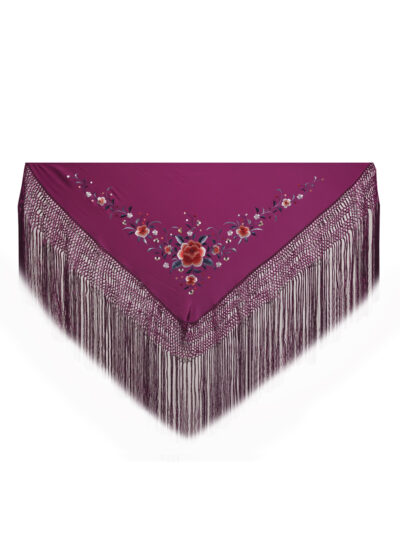 MANTONCILLO SEDA NATURAL BORDADO A MANO PM13