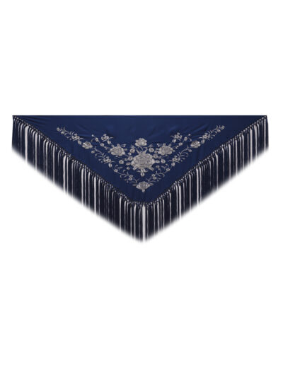 Mantoncillo rosas bordado beige