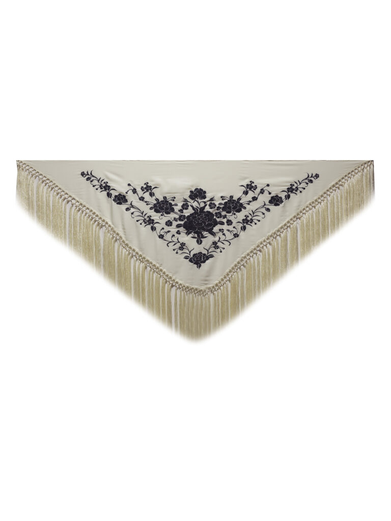 marfil/ negro fleco marfil